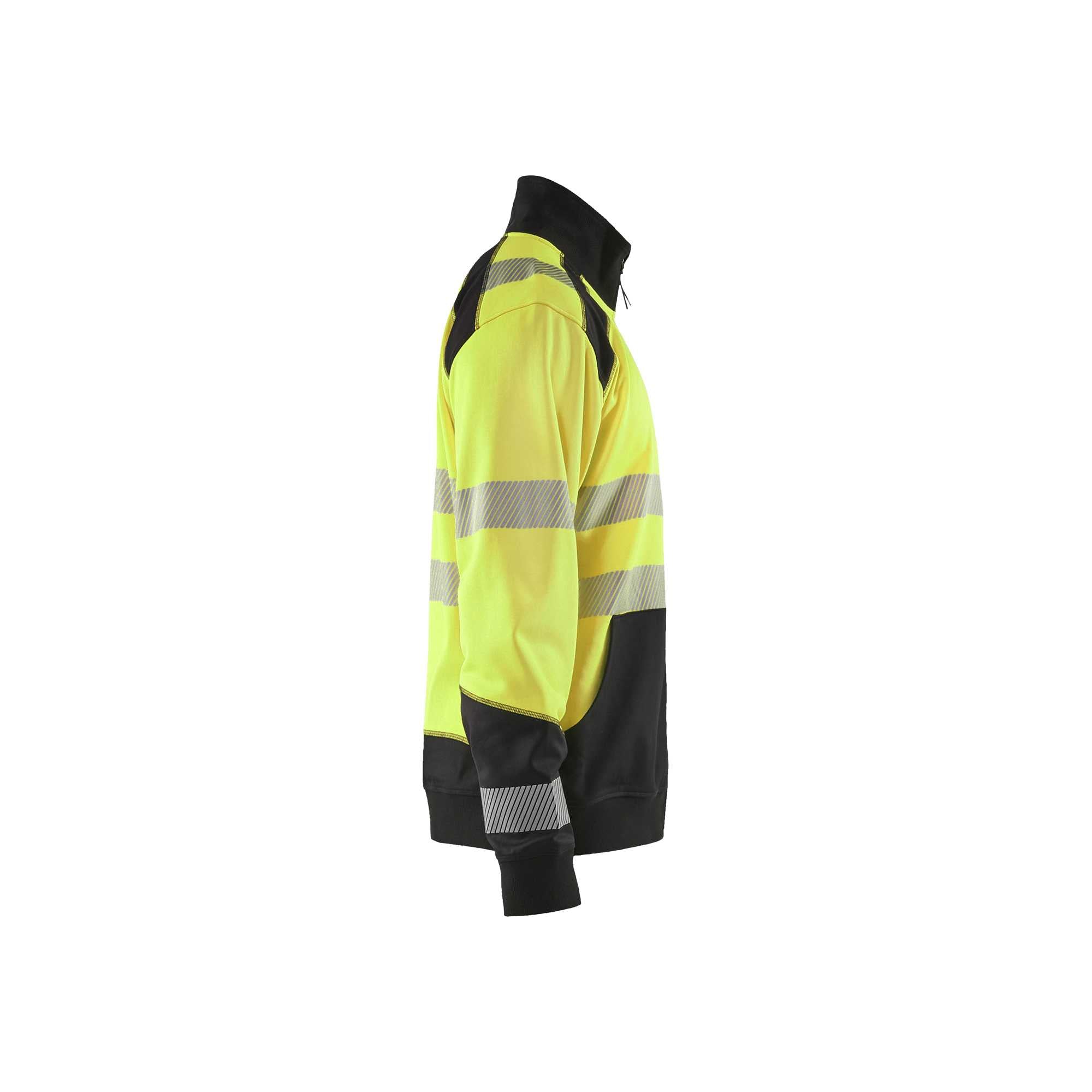 BLAKLADER 35582528 Hi Vis Reflective Full Zip Work Sweatshirt MEN - Brushed Inside